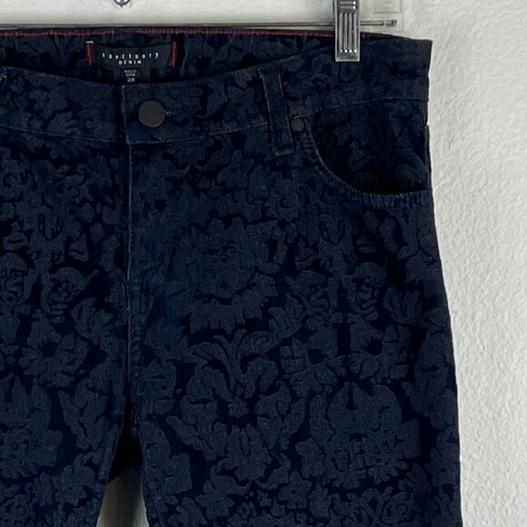 Sanctuary Denim Jeans Women's Size 28 Low Rise Skinny Leg Stretch Damask Blue - Picture 4 of 10